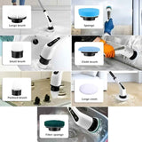The Whimsify Store Cordless Electric Spin Scrubber - 9-in-1 Deep Cleaning Tool for Ultimate Convenience