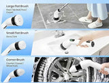 The Whimsify Store Cordless Electric Spin Scrubber - 9-in-1 Deep Cleaning Tool for Ultimate Convenience