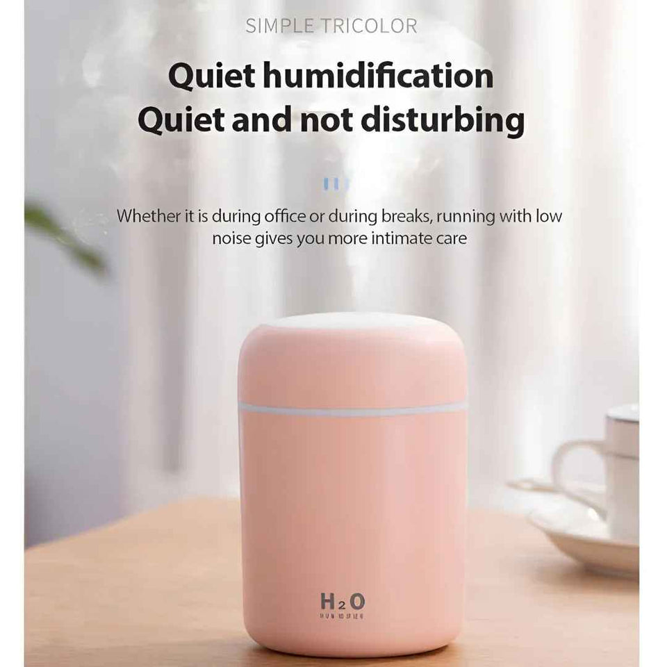 The Whimsify H2O Ultrasonic Cool Mist Humidifier for Home & Bedroom.