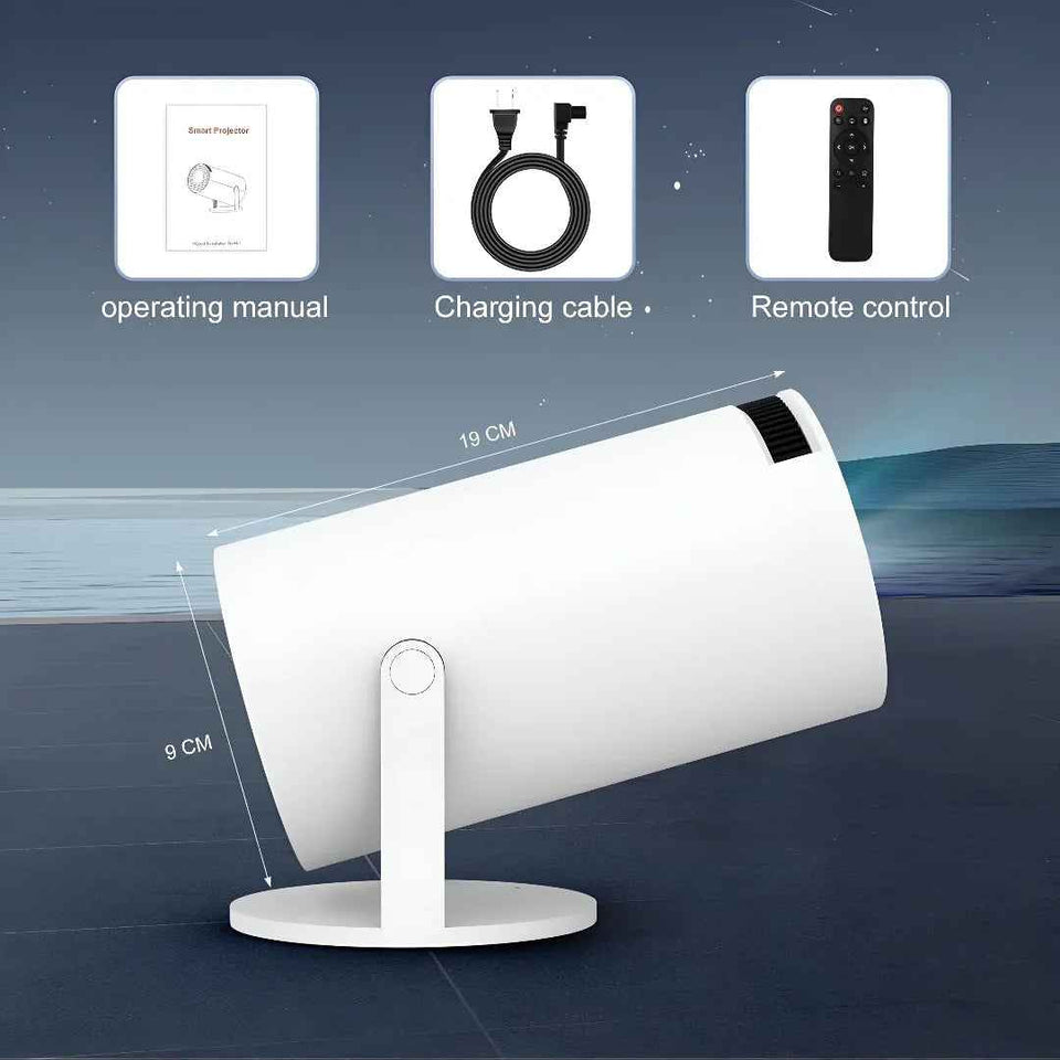 The Whimsify Store Ultra HD Mini Projector - Portable 4K Home Cinema for Stunning Visuals