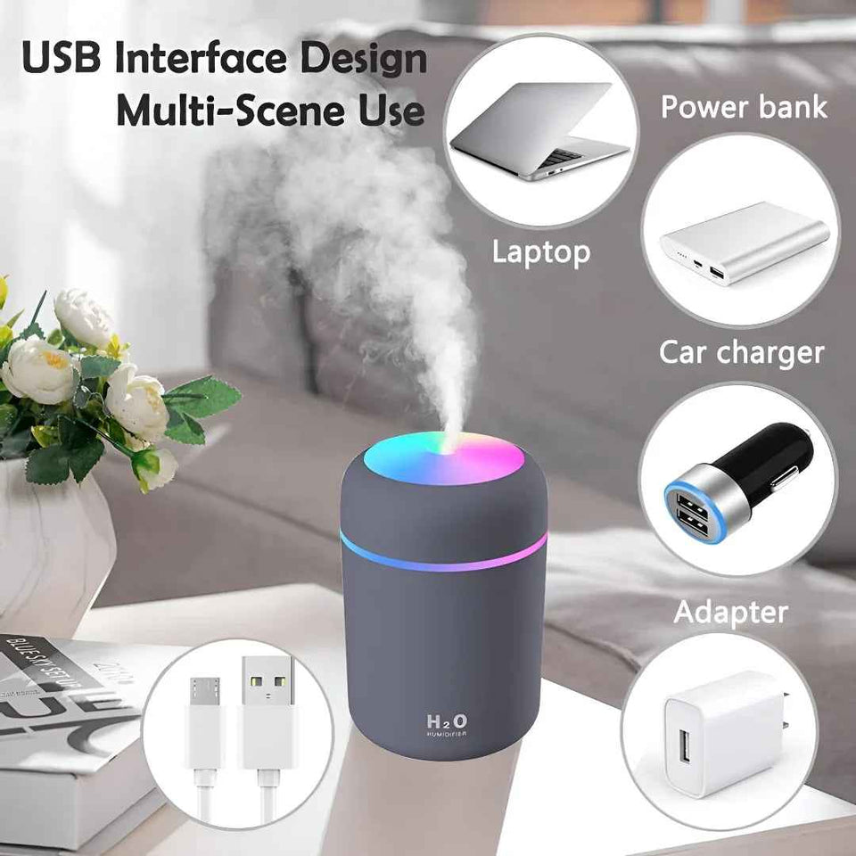 The Whimsify H2O Ultrasonic Cool Mist Humidifier for Home & Bedroom.