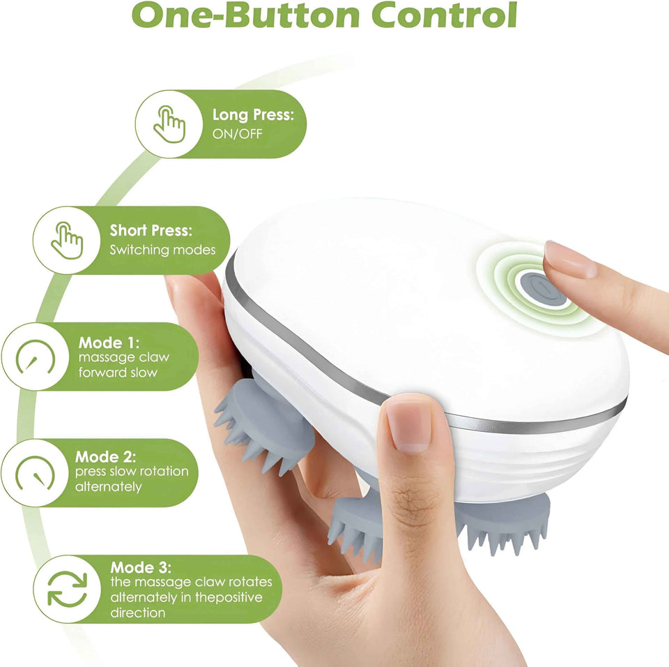 Electric scalp massager