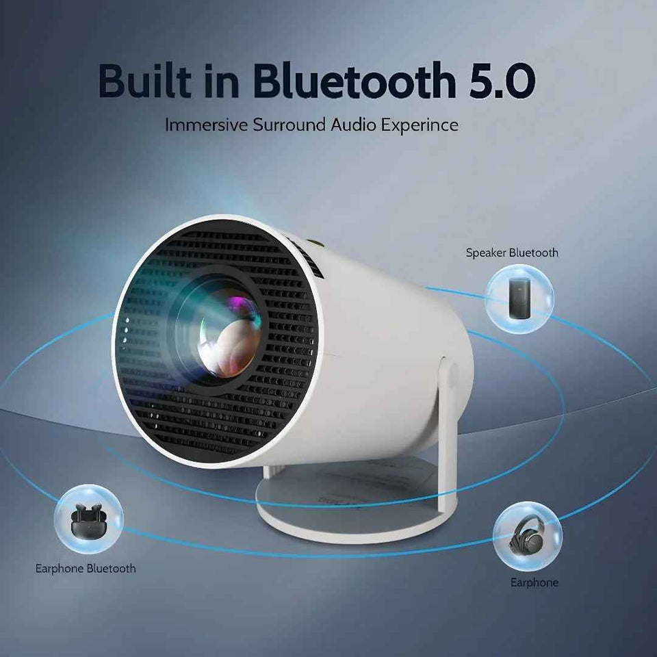 The Whimsify Store Ultra HD Mini Projector - Portable 4K Home Cinema for Stunning Visuals