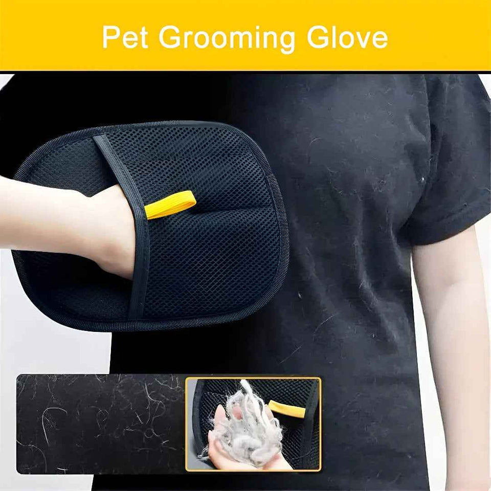 Electrostatic Pet Hair Remover gloves | For Couch, Carpet & Clothing
