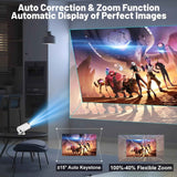 The Whimsify Store Ultra HD Mini Projector - Portable 4K Home Cinema for Stunning Visuals