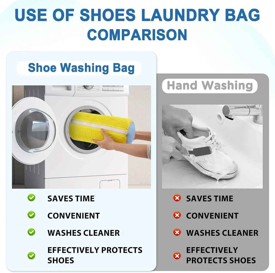 Mesh Shoe Washing Bag | Protect Sneakers & Boots - The Whimsify Store