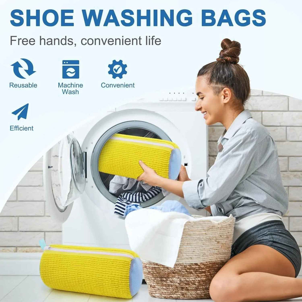 Mesh Shoe Washing Bag | Protect Sneakers & Boots - The Whimsify Store
