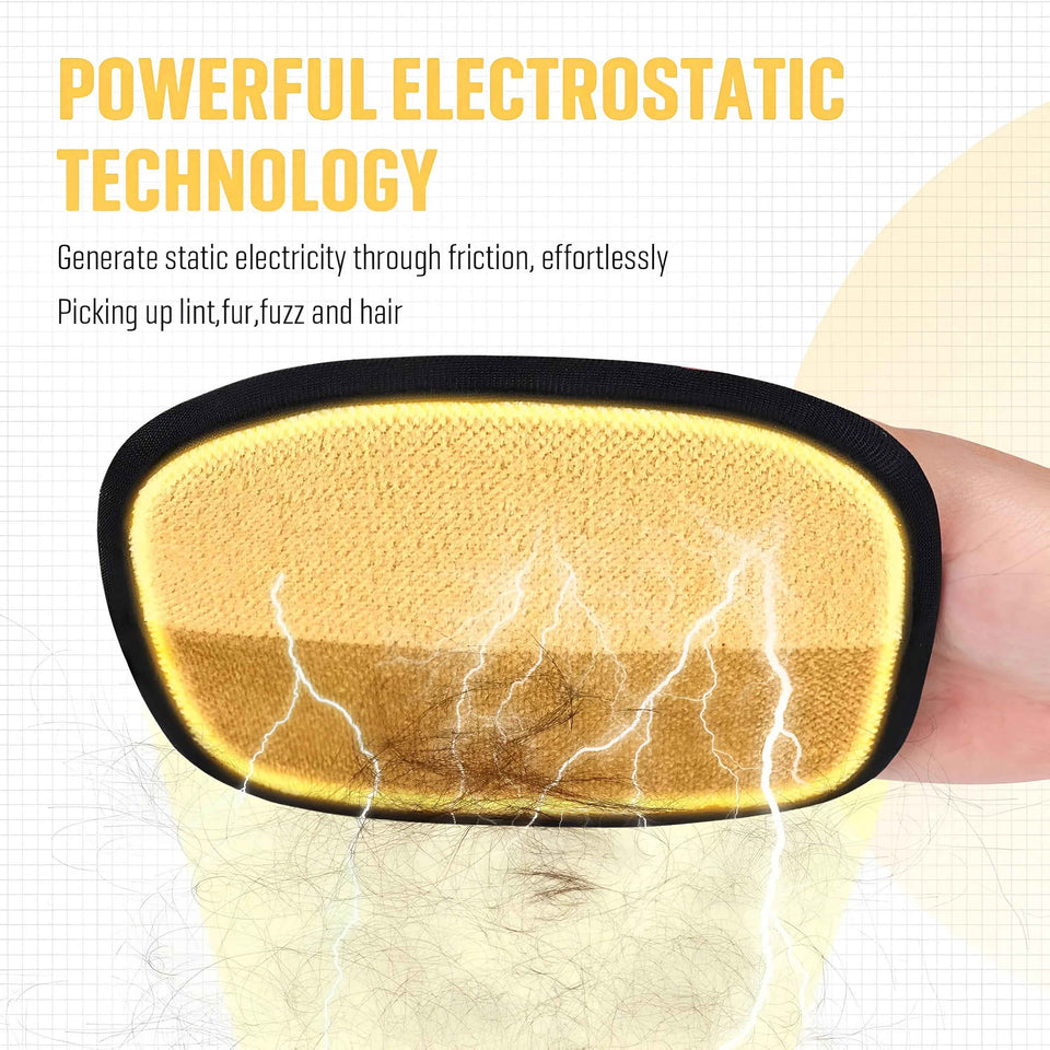 Electrostatic Pet Hair Remover gloves | For Couch, Carpet & Clothing