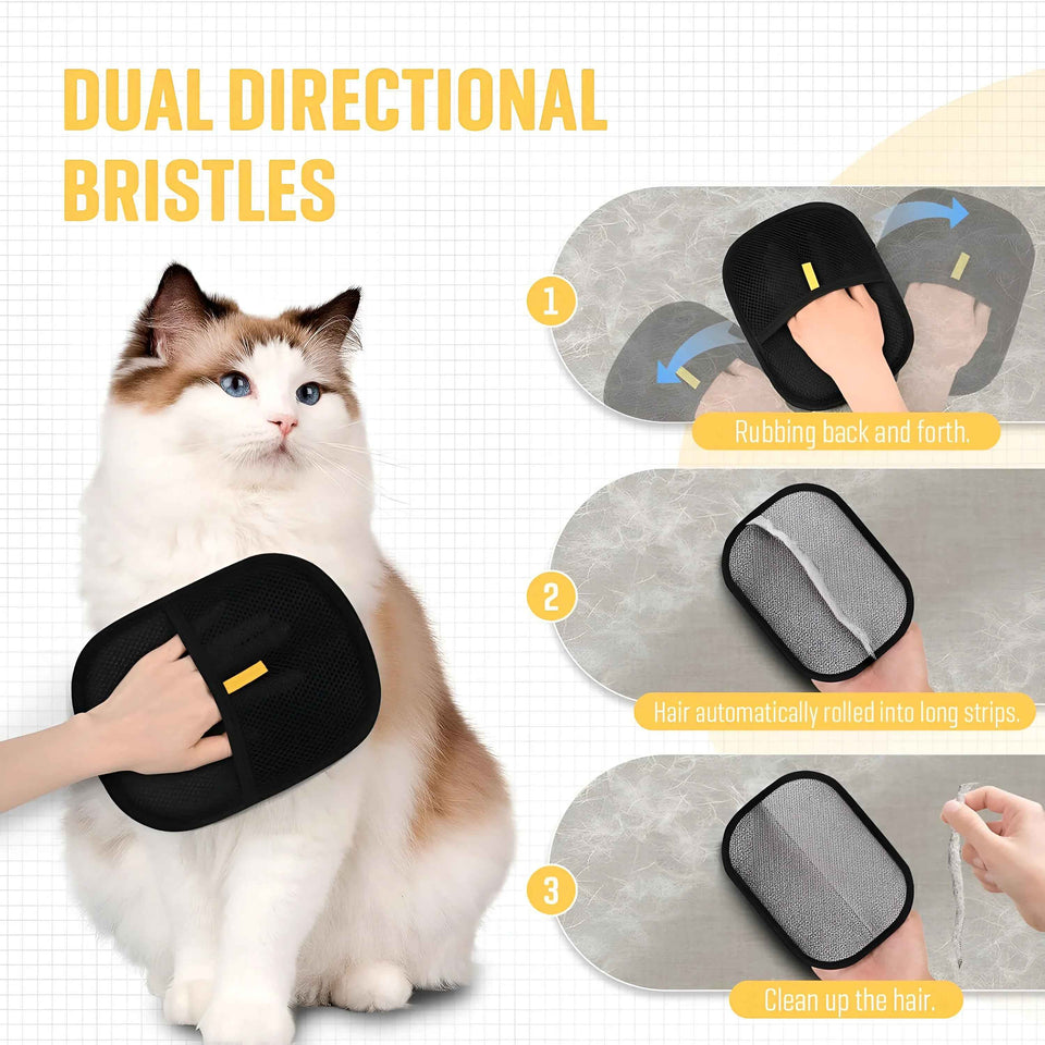 Electrostatic Pet Hair Remover gloves | For Couch, Carpet & Clothing