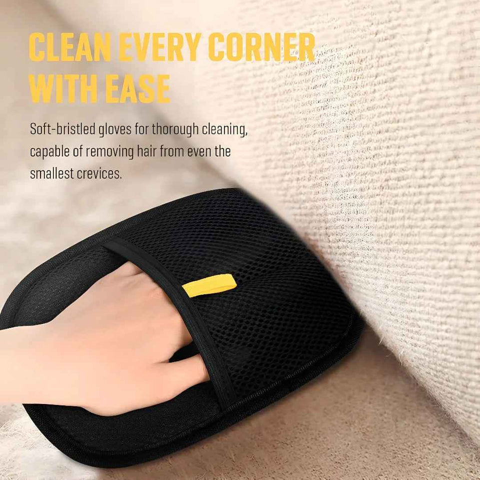 Electrostatic Pet Hair Remover gloves | For Couch, Carpet & Clothing