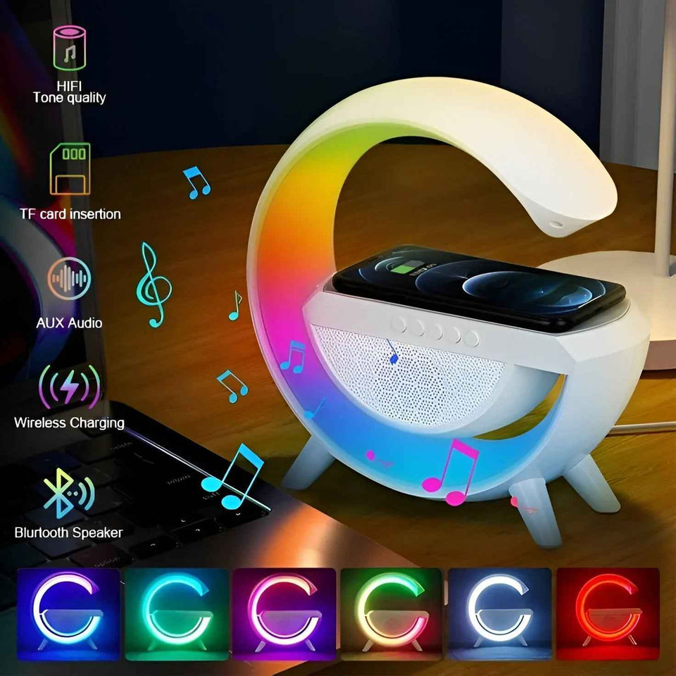 G Lamp speaker & wireless charger