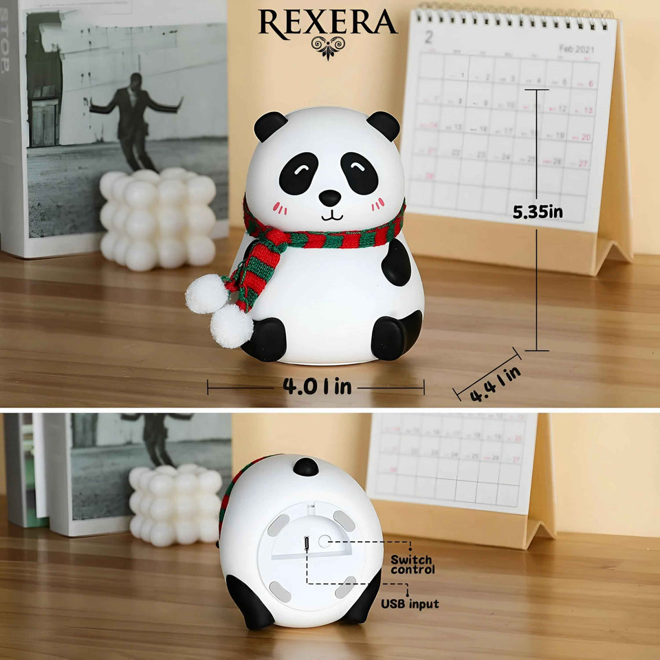 Silicone Panda Lamp - Cute Night Light for Kids’ Rooms