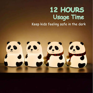 Silicone Panda Lamp - Cute Night Light for Kids’ Rooms