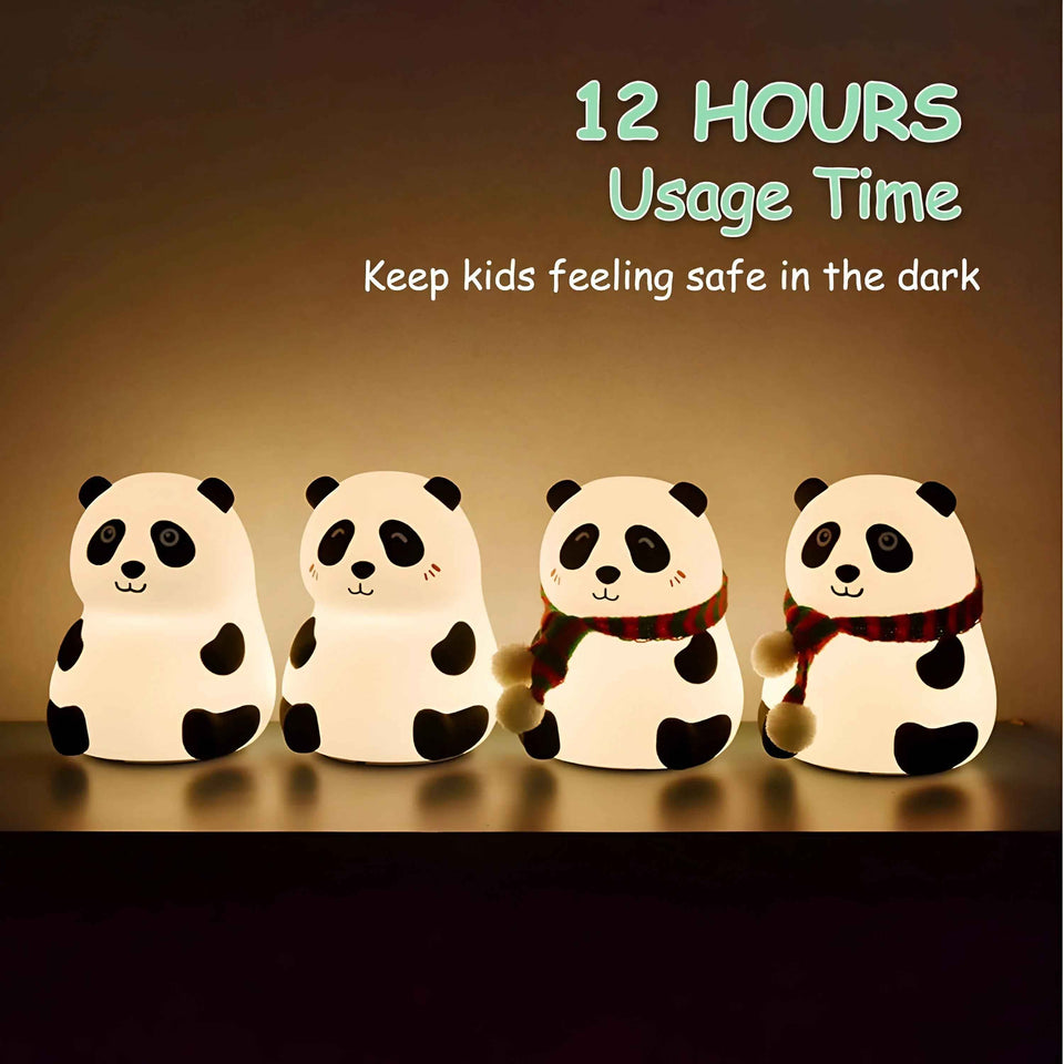 Silicone Panda Lamp - Cute Night Light for Kids’ Rooms