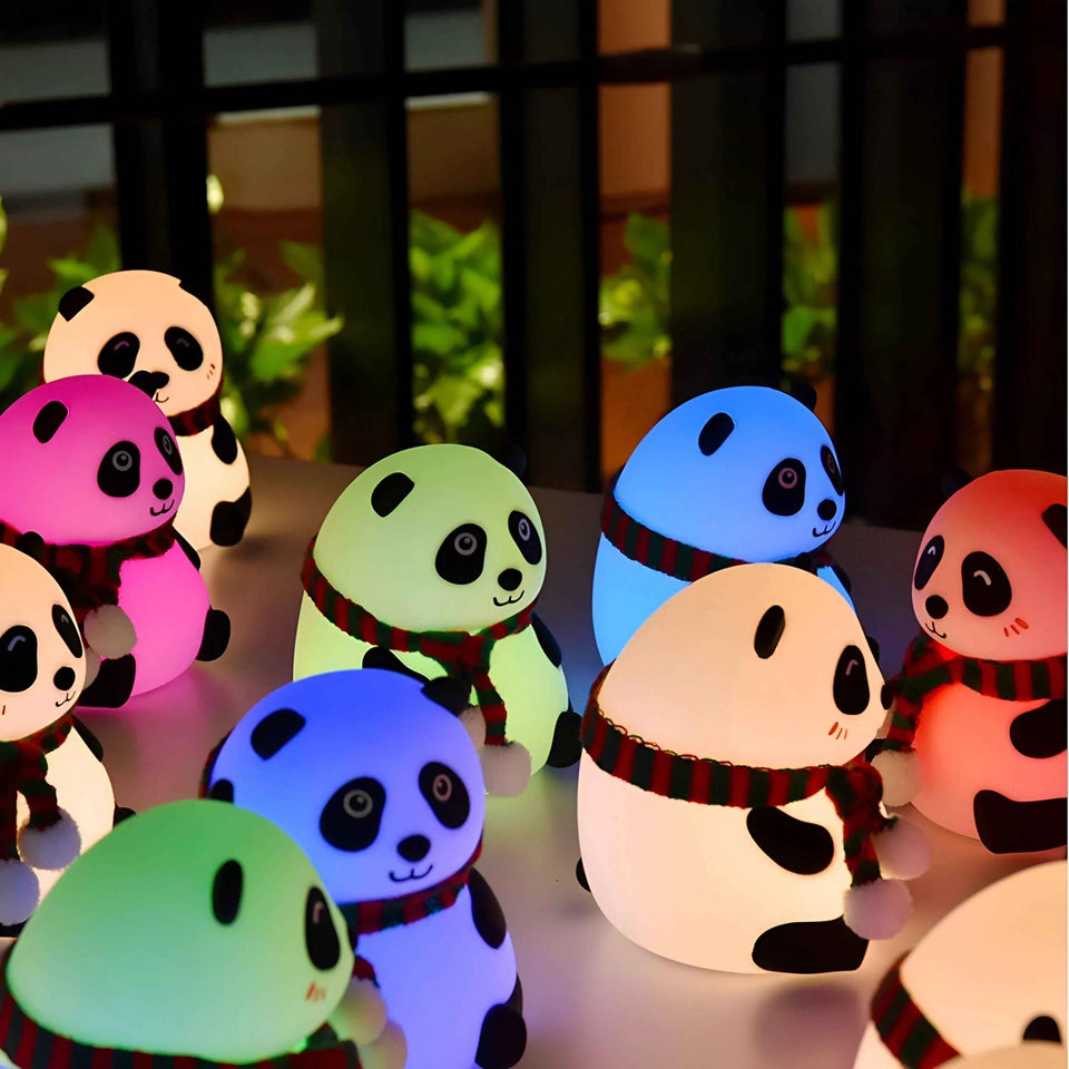 Silicone Panda Lamp - Cute Night Light for Kids’ Rooms