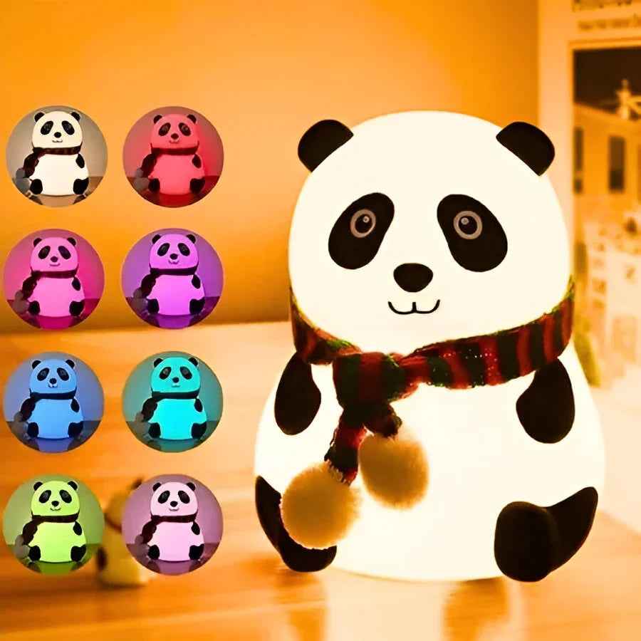 Silicone Panda Lamp - Cute Night Light for Kids’ Rooms