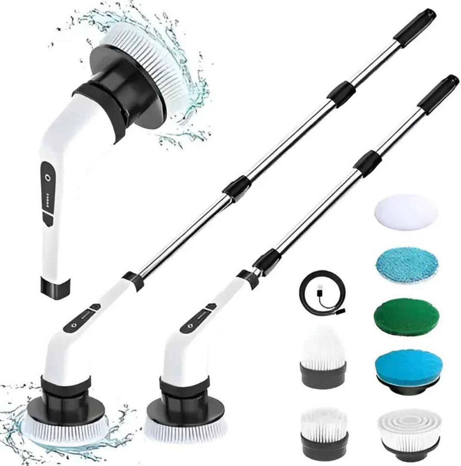 The Whimsify Store Cordless Electric Spin Scrubber - 9-in-1 Deep Cleaning Tool for Ultimate Convenience