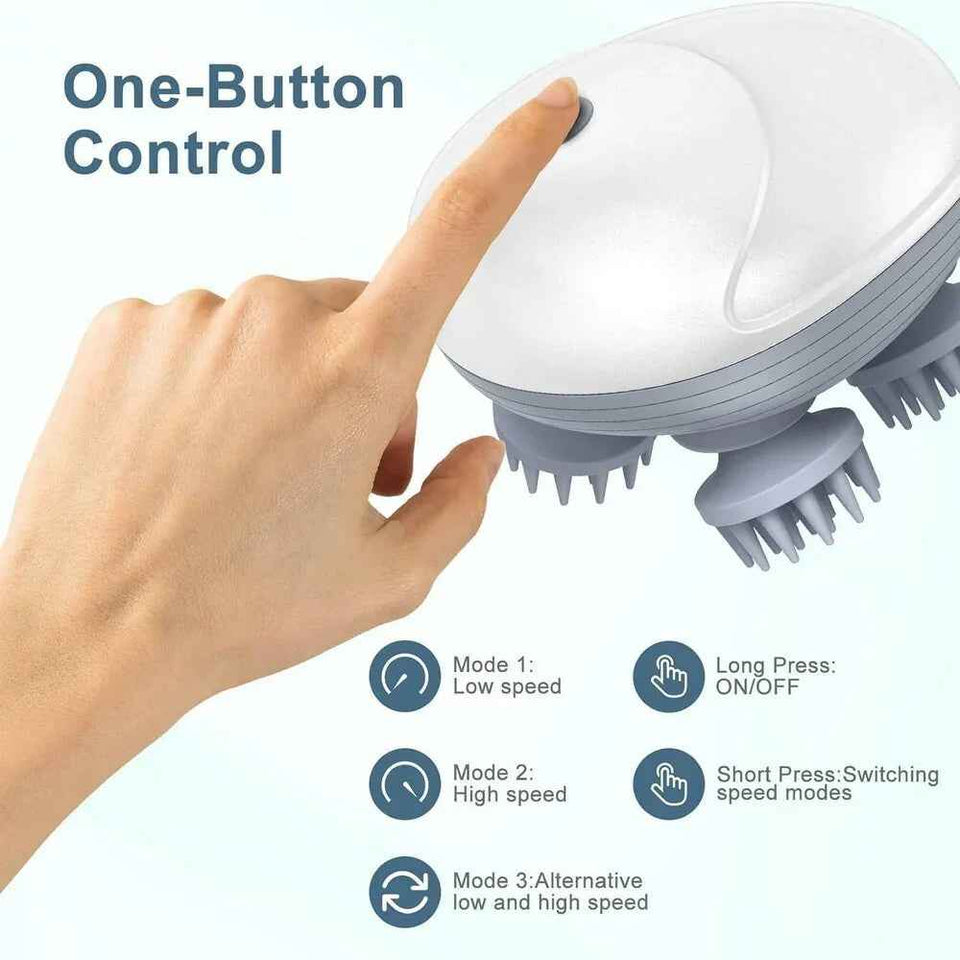 Electric scalp massager