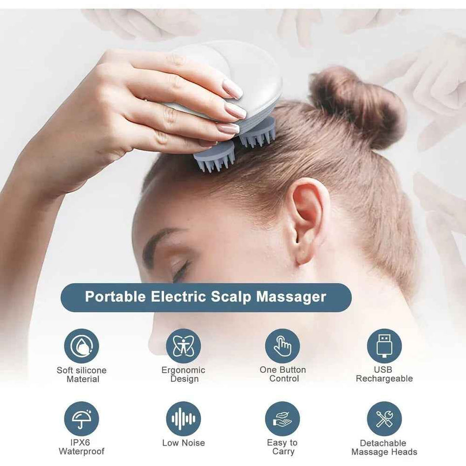 Electric scalp massager